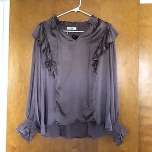 Boutique ruffled blouse. Size small, runs large